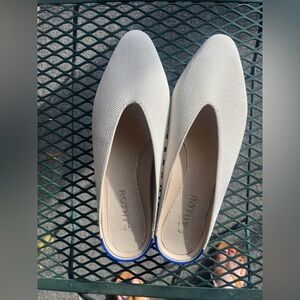 Rothy's Women's Cream and Blue Flats